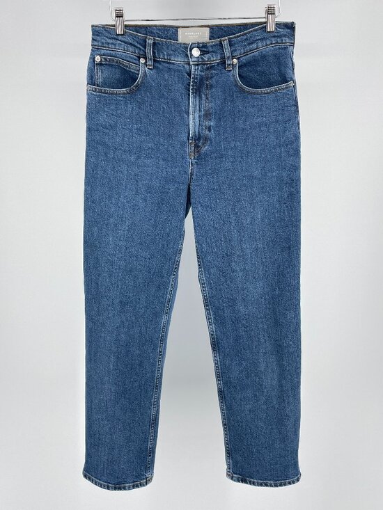 Everlane Denim - Everlane Way-High Zip Jean In Vintage Blue Size 28 Regular Organic Cotton
